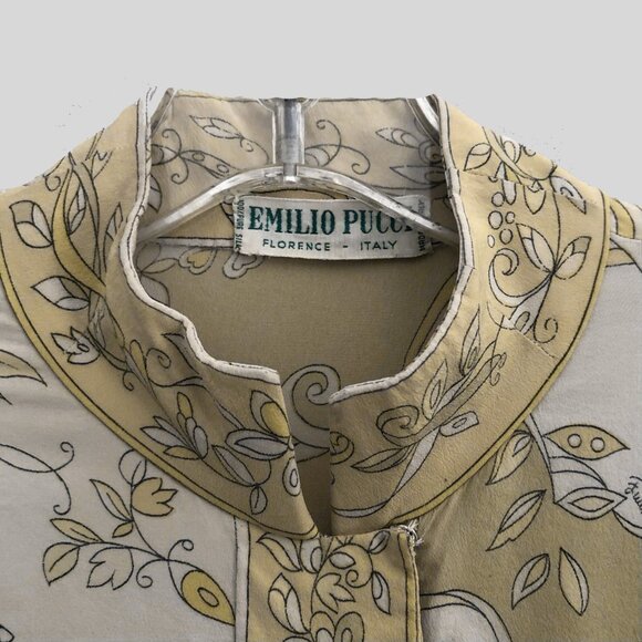 Emilio Pucci Vintage 60s Silk Shirt Women's Small Made in Italy - Picture 3 of 14